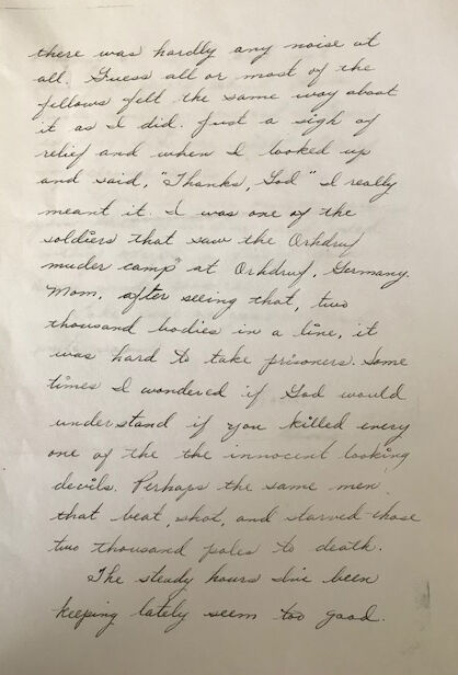 Edwin Elledge's letter to Mom